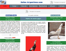 Tablet Screenshot of gallosargentinos.com